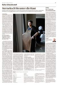 31  Tages-Anzeiger – Samstag, 15. Februar 2014 Kultur & Gesellschaft