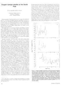 Oxygen isotope studies at the South Pole P. M. GR0OTES and M. STUIVER Quaternary Isotope Laboratory University of Washington Seattle, Washington 98195