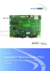 Avionic Design  Tamonten™ NG Eval Carrier (TEC) evaluation carrier board for Tamonten™ NG processor module