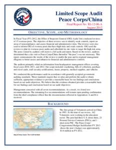 Limited Scope Audit of Peace Corps China, IG1206A - Inspector General, Peace Corps