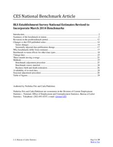 Current Employment Statistics National Benchmark Article