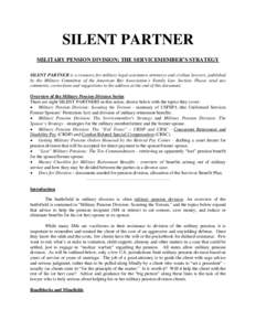 Microsoft Word - Silent Partners - SM Strategy1.doc