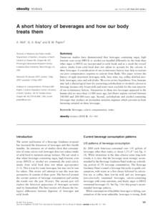 obesity reviews  doi: [removed]j.1467-789X[removed]x A short history of beverages and how our body treats them