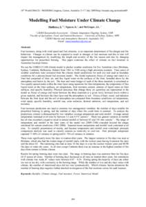 Modelling fuel moisture under climate change