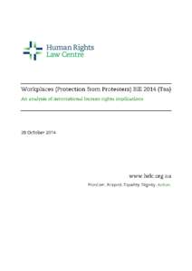 Rhys Ryan and Ruth Barson Human Rights Law Centre Ltd Level 17, 461 Bourke Street Melbourne VIC[removed]T: