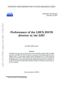 EUROPEAN ORGANIZATION FOR NUCLEAR RESEARCH (CERN)  arXiv:1211.6759v2 [physics.ins-det] 17 Sep 2013