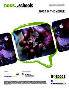 EDUCATIONAL RESOURCE  BLOOD IN THE MOBILE Lead Partner