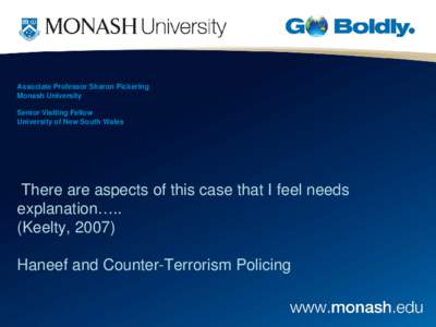 Haneef and Counter-Terrorism Policing