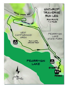 Winthrop traverse run leg Run route = 3 miles