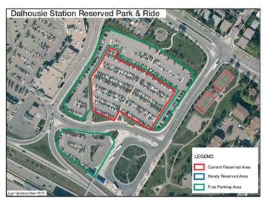 Dalhousie Station Reserved Park & Ride  LEGEND Current Reserved Area Newly Reserved Area Free Parking Area