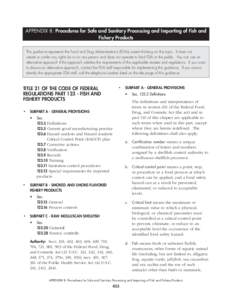 Management / Food and Drug Administration / Hazard analysis / Hazard analysis and critical control points / Process management / Hygiene / Food / Critical control point / Fish company / Safety / Food safety / Food and drink