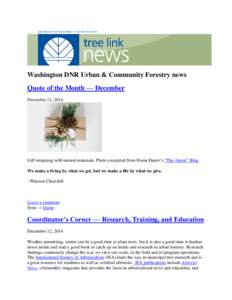 Urban forestry / Arborist / Tree inventory / Tree City USA / Tree planting / Urban forest / Certified arborist / Arboriculture / Christmas tree / Forestry / Land management / Environment