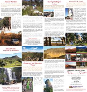 Natural Wonders  Touring the Region Horsham  The beauty and mystery of the Grampians is best