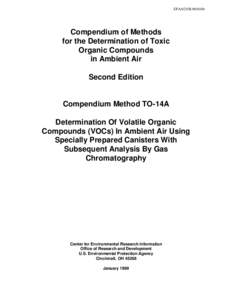 EPA/625/R-96/010b  Compendium of Methods for the Determination of Toxic Organic Compounds in Ambient Air