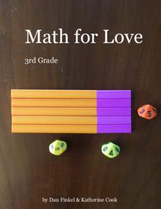 Math for Love 3rd Grade by Dan Finkel & Katherine Cook  Copyright 2017 Math for Love