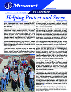 www.mesonet.org  Volume 4 — Issue 3 — March 2013 connection
