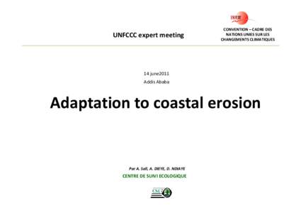 UNFCCC expert meeting  CONVENTION – CADRE DES  NATIONS UNIES SUR LES  CHANGEMENTS CLIMATIQUES