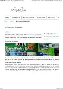 aQuaBits Welt der Tiere - JBL CristalProfi i80 greenline  1 von 3 HOME Home