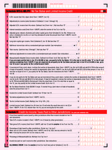 SOCIAL SECURITY NUMBER  Schedule NTS-L-NR/PY No Tax Status and Limited Income Credit[removed]% income from this return (from Form 1-NR/PY, line 12) . . . . . . . . . . . . . . . . . . . . . . . . . . . . . . . . . . . 1