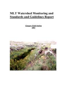 Microsoft Word - MLT Watershed Monitoring and Standards and Guidelines Repo.