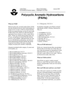 Origin of life / Medicine / Polycyclic aromatic hydrocarbons / Toxicology / Aromatic hydrocarbon / Fluoranthene / Soil contamination / Coal tar / Benzo(a)pyrene / Chemistry / Astrochemistry / Carcinogens