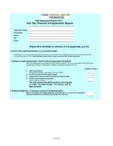 TAJF 2012 Annual Self Assessment Report (SAR) Part II  Fin & Prog Template.xls