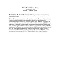 Magnuson–Stevens Fishery Conservation and Management Act / National Marine Fisheries Service / Sustainable fisheries / Coral reef / Fisheries management / Coral / U.S. Regional Fishery Management Councils / Arctic policy of the United States / Fishing / Environment / Fish