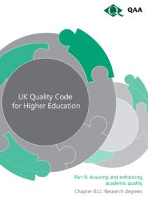 UK Quality Code for Higher Education Part B: Assuring and enhancing academic quality Chapter B11: Research degrees