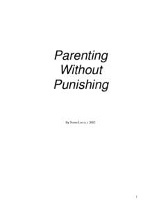 Parenting Without Punishing by Norm Lee (c