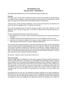 Palestinian territories / Palestinian nationalism / Arab–Israeli conflict / Apartheid / Human rights in the Palestinian territories / Israel and the apartheid analogy / Palestinian people / Palestinian Christians / Boycott /  Divestment and Sanctions / Israeli–Palestinian conflict / Western Asia / Asia