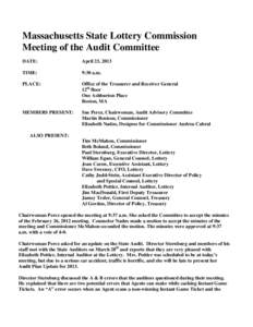 Microsoft Word - Audit comm minutes[removed]doc