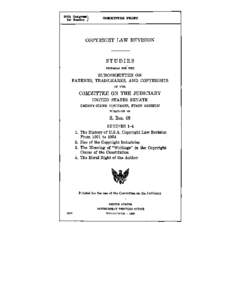 United States Senate Judiciary Subcommittee on Intellectual Property / United States patent law / United States Senate Committee on Patents / Pasquale Joseph Federico