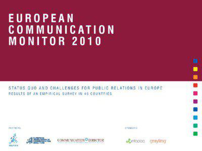 European Public Relations Education and Research Association / Corporate communication / Public relations / Dejan Verčič / European Association of Communication Directors