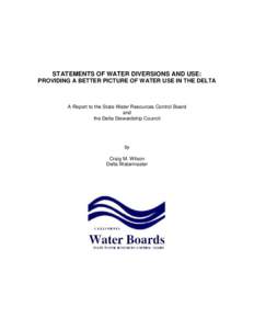 The Role of the State Water Resources Control Board in Implementing the Delta Plan