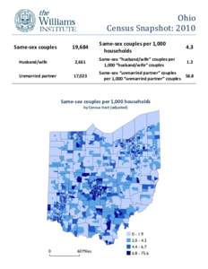 Ohio Census Snapshot: 2010 Same-sex couples 19,684