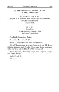 No. 593	  December 24, 2014	725 IN THE COURT OF APPEALS OF THE STATE OF OREGON