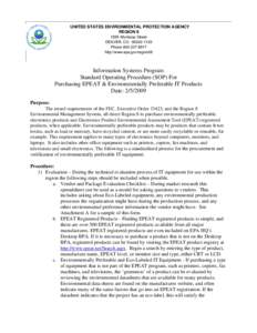 Microsoft Word - EPA Reg 8 SOP EPEAT and EPP IT Products.doc