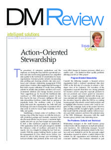 intelligent solutions January 2006 • www.dmreview.com Action-Oriented Stewardship