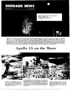 NASA HISTORICAL DIVISION MAIL CODE EH NASA HEADQUARTERS 1 COPY  HONEYSUCKLE CREEK tracks the Apollo 15 Lunar Module Falcon during the third period of Extra Vehicular Activity (EVA) on August 1. The Australian