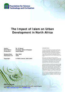 The Impact of Islam on Urban Development in North Africa