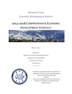 Wasatch Front Economic Development District[removed]COMPREHENSIVE ECONOMIC DEVELOPMENT STRATEGY