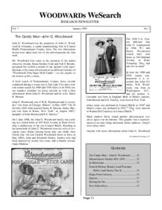 WOODWARDs WeSearch RESEARCH NEWSLETTER Vol. 7 January 1999