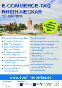 E-COMMERCE-TAG RHEIN-NECKAR 15. JUNI,