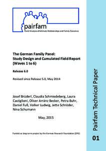 Pairfam cumulated field report (Waves 1 to 3)