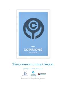 ‘  The Commons Impact Report JANUARY 1, 2016 TO MARCH 31, 2016  The Commons on Champa Founding Partners