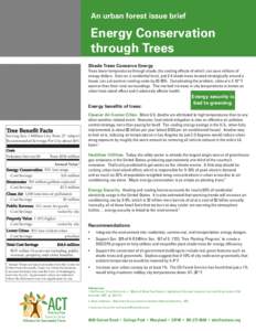 Environmental design / Heating /  ventilating /  and air conditioning / Climate forcing / Urban heat island / Urban forest / Low-energy building / Tree planting / Evaporative cooler / Chicago Climate Action Plan / Environment / Forestry / Earth