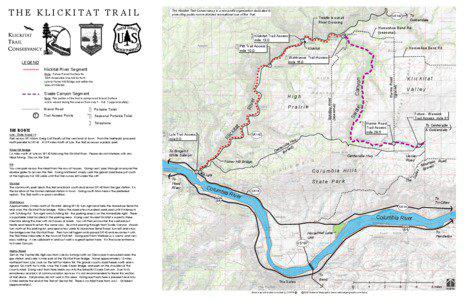Klickitat Trail / Klickitat people / Klickitat River / Goldendale /  Washington / Columbia Hills / Washington State Route 142 / Klickitat /  Washington / Washington / Geography of the United States / Columbia River Gorge