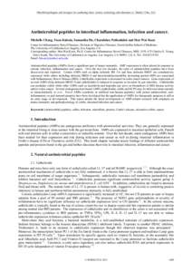 Peripheral membrane proteins / Autoimmune diseases / Hematology / Immune system / Immunology / Defensin / Colitis / Antimicrobial peptides / Cathelicidin / Biology / Medicine / Anatomy