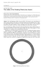 Perception, 2008, volume 37, pages 631 ^ 635  doi:p5770 LAST BUT NOT LEAST