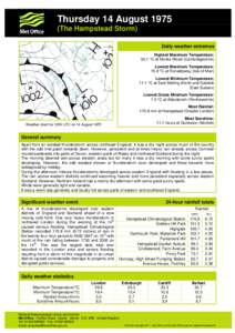 Rain / Thunderstorm / Hampstead / Climate of Australia / Climate of the United Kingdom / Meteorology / Atmospheric sciences / Precipitation